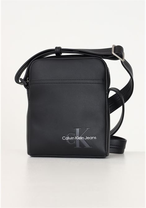 Monogram Soft Reporter18 shoulder bag in black for men CALVIN KLEIN | K50K512025BEH